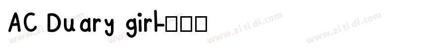 AC Duary girl字体转换